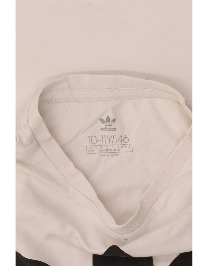 Camiseta Adidas Meninos Graphic Top 10-11 Anos Branco