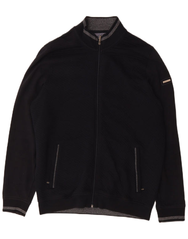 Suéter Bugatti Masculino Cardigan XL Azul Marinho Algodão