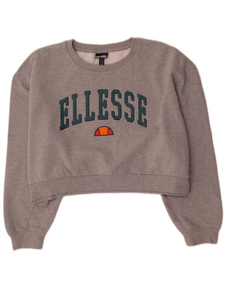 Suéter Ellesse feminino oversized com estampa gráfica UK 14 grande cinza