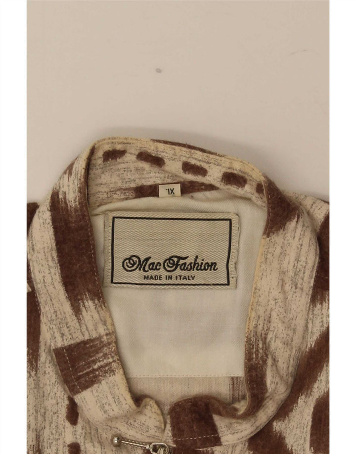 Camisa Pulôver Masculina Mac Fashion XL Marrom Geométrica