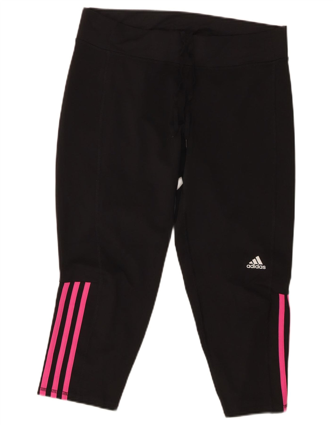 ADIDAS Calça Capri Feminina UK 16/18 Grande Poliéster Preto