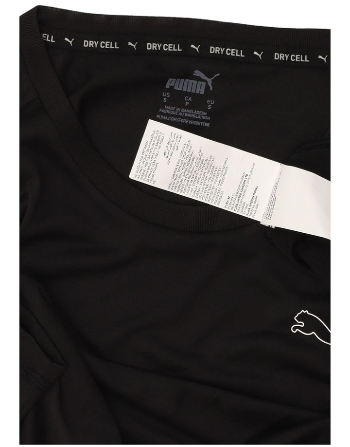 Camiseta masculina PUMA Top pequeno poliéster preto