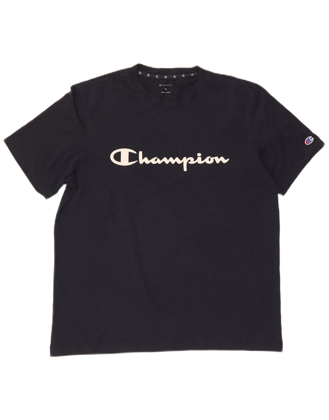 Camiseta gráfica masculina Champion XL azul marinho