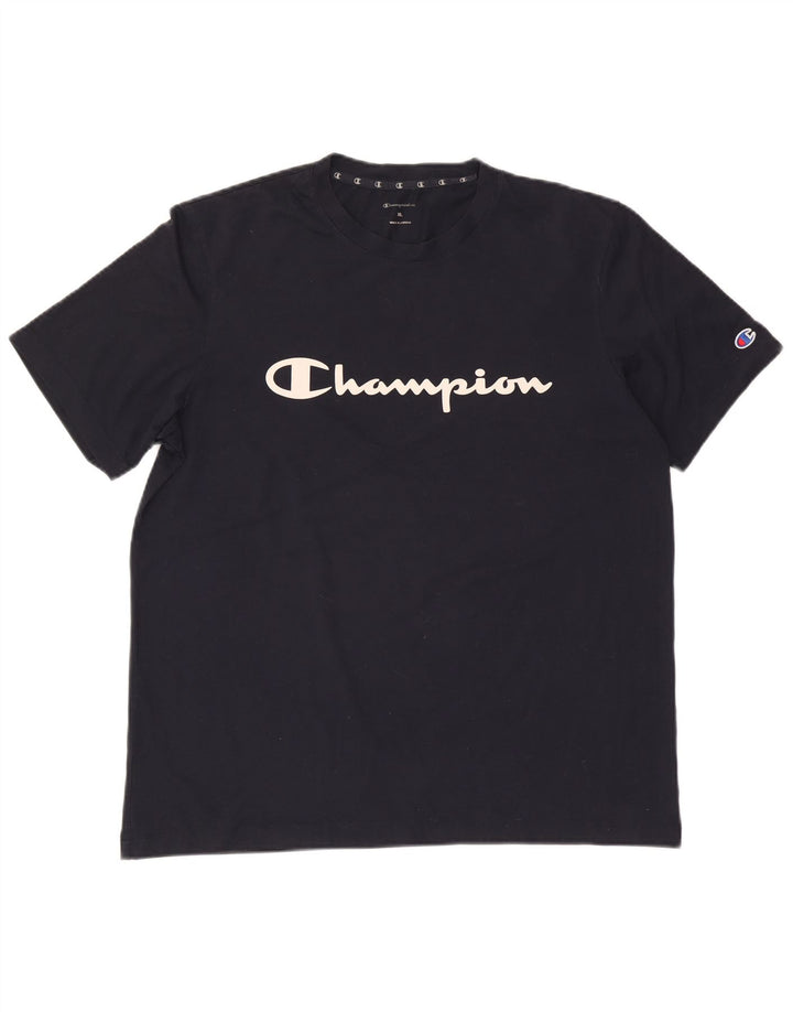 Camiseta gráfica masculina Champion XL azul marinho