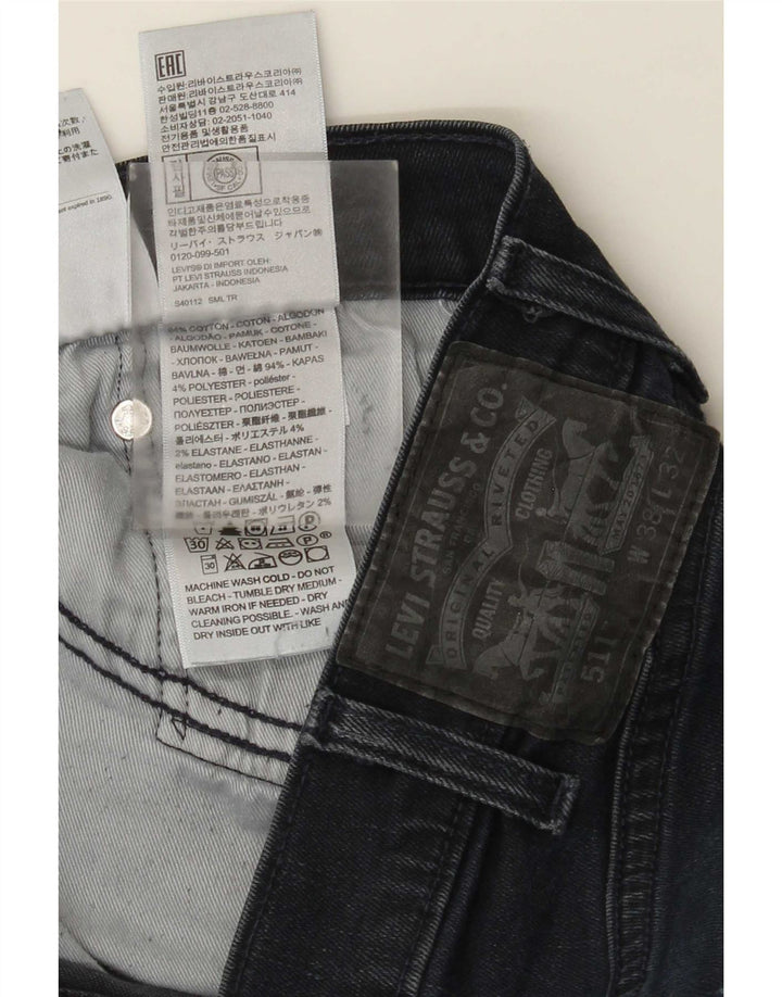 Calça Jeans Levis 511 Slim Masculina W38 L32 Azul Algodão