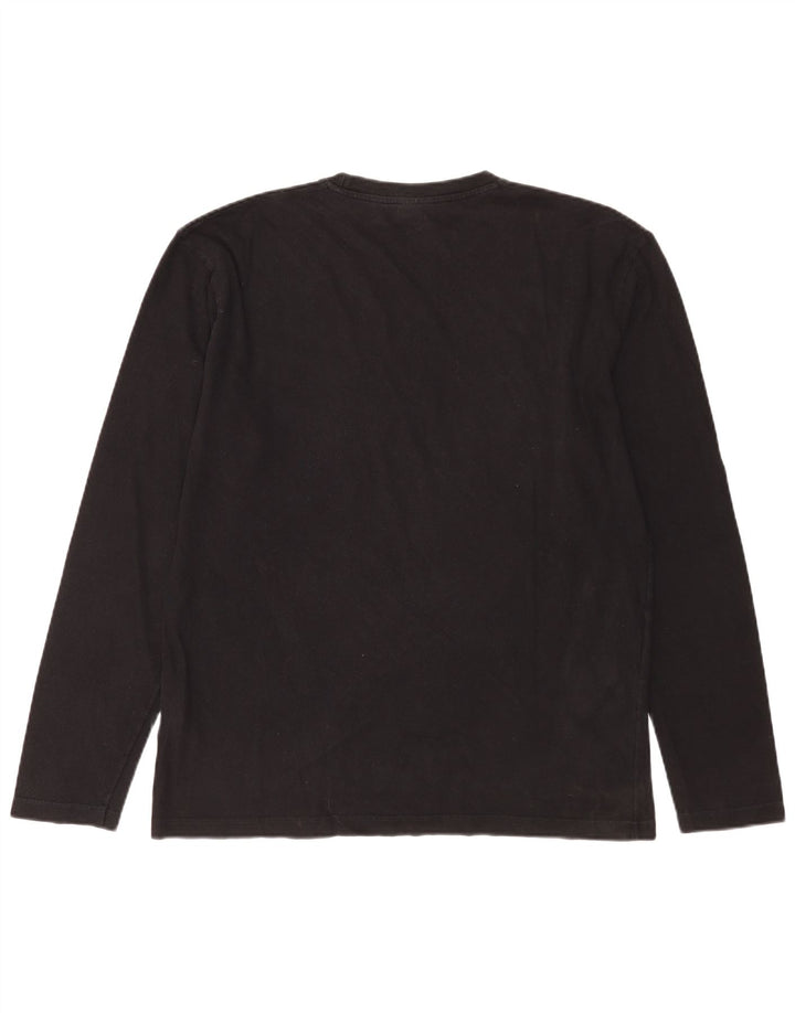 Top gráfico masculino Levi's manga comprida grande algodão preto