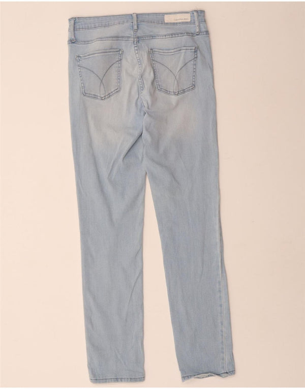 Calvin Klein Jeans Slim Feminino W30 L30 Azul Algodão