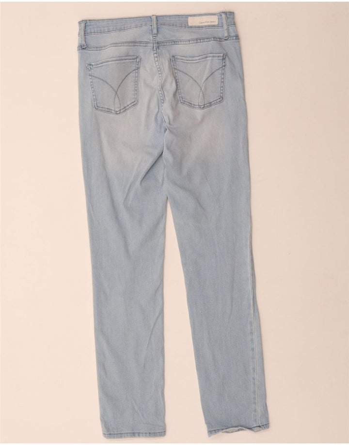 Calvin Klein Jeans Slim Feminino W30 L30 Azul Algodão