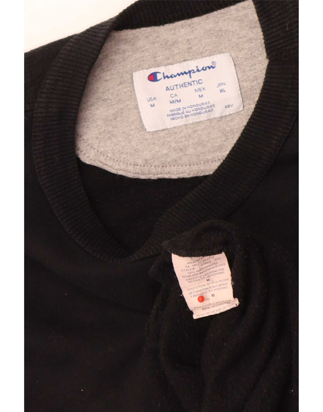 Champion moletom masculino jumper médio algodão preto