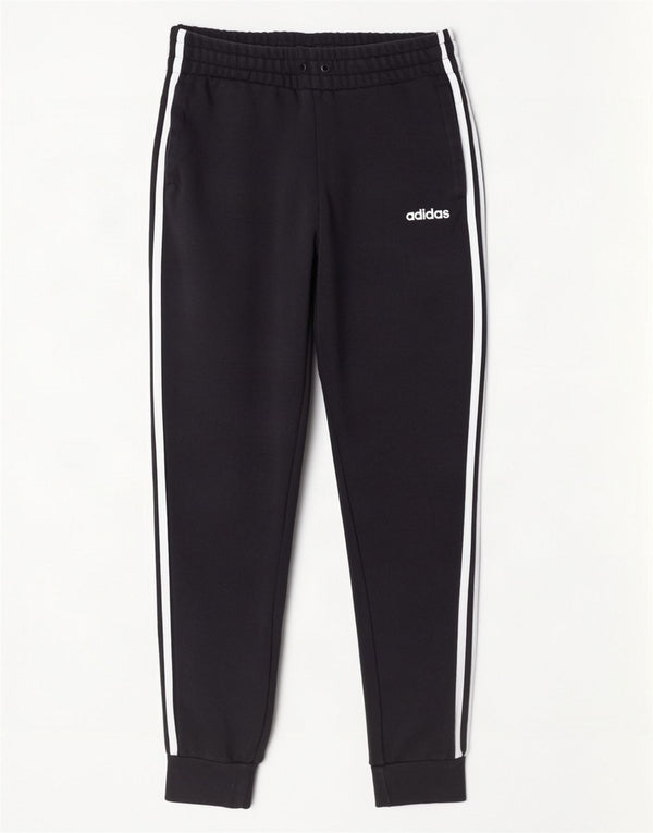 Adidas Womens Tracksuit Calças Joggers UK 8/10 Pequeno Algodão Preto