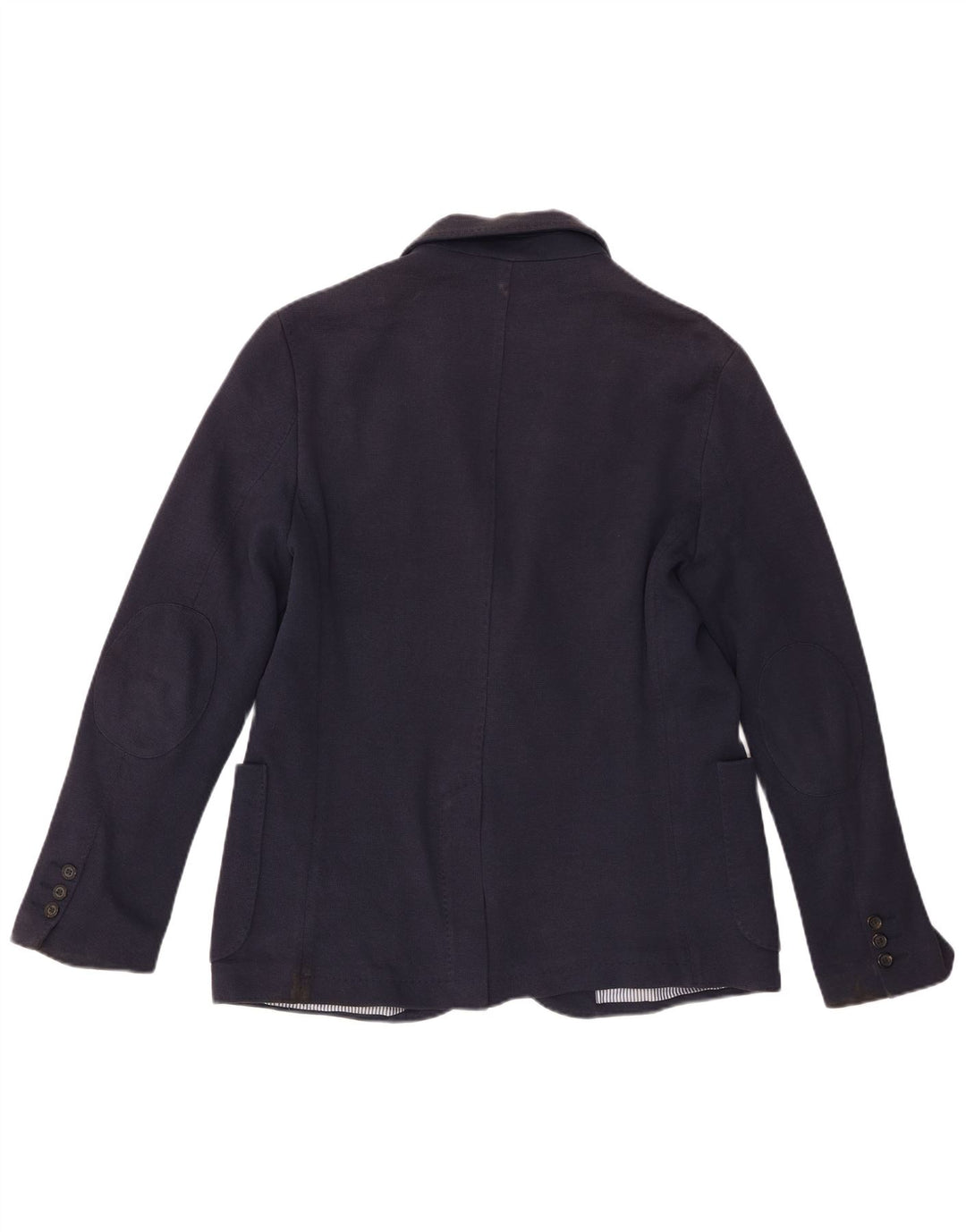 Jaqueta blazer masculina Zara com 2 botões EU 50 algodão azul marinho médio