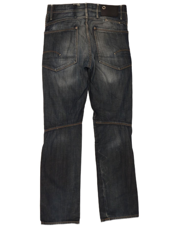 Jeans retos masculinos G-Star W30 L34 algodão azul marinho