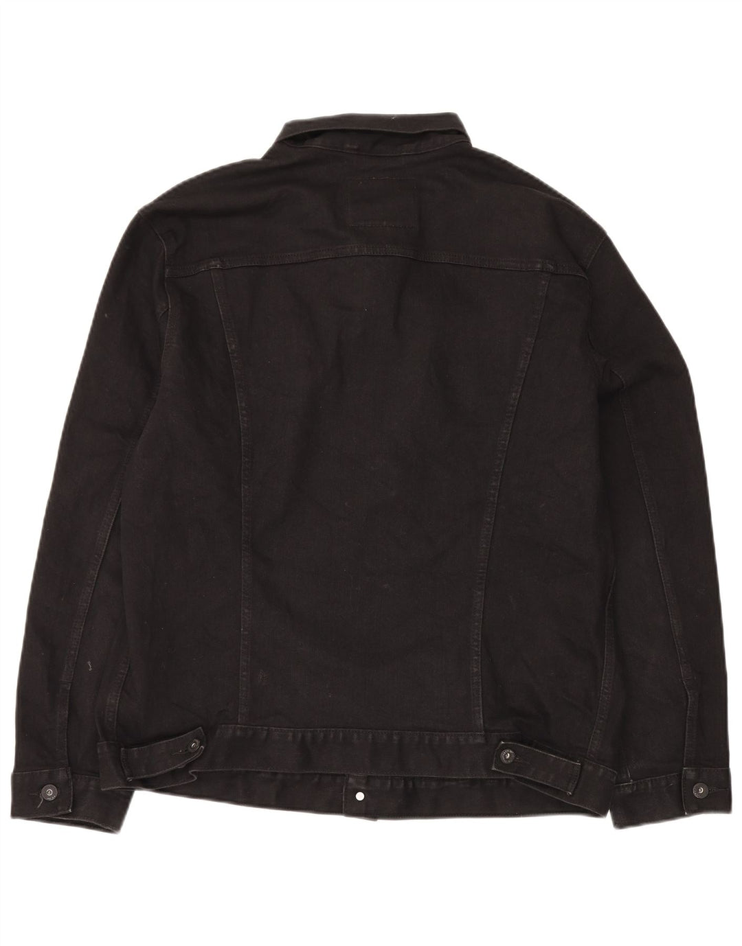 Jaqueta jeans masculina Levi's UK 44 2XL algodão preto