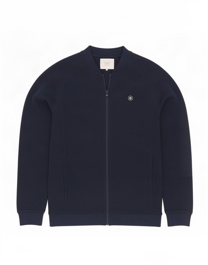 Jack & Jones Mens Core Tracksuit Top Jaqueta Poliéster Azul Marinho Médio