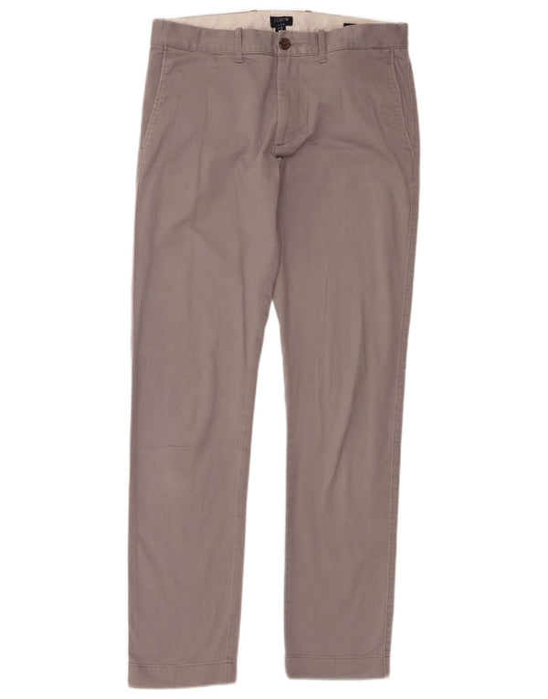 J. Crew Calça Chino Masculina Slim W30 L32 Algodão Cinza