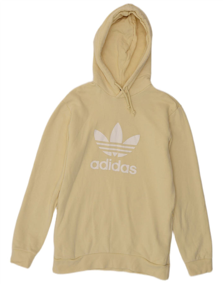 Adidas masculino gráfico moletom com capuz pequeno algodão amarelo