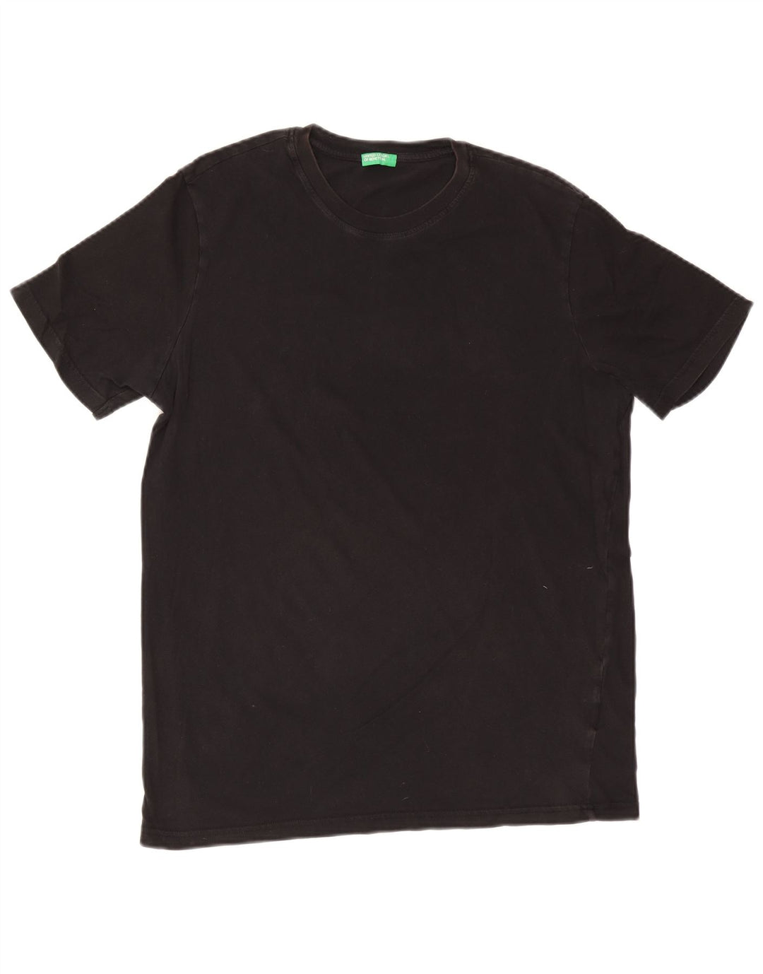 Camiseta masculina Benetton grande algodão preto