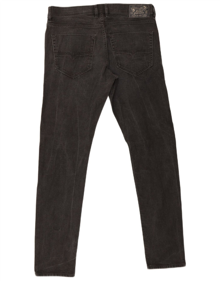 Diesel Mens Tepphar Carrot Slim Jeans W34 L32 Cinza Algodão
