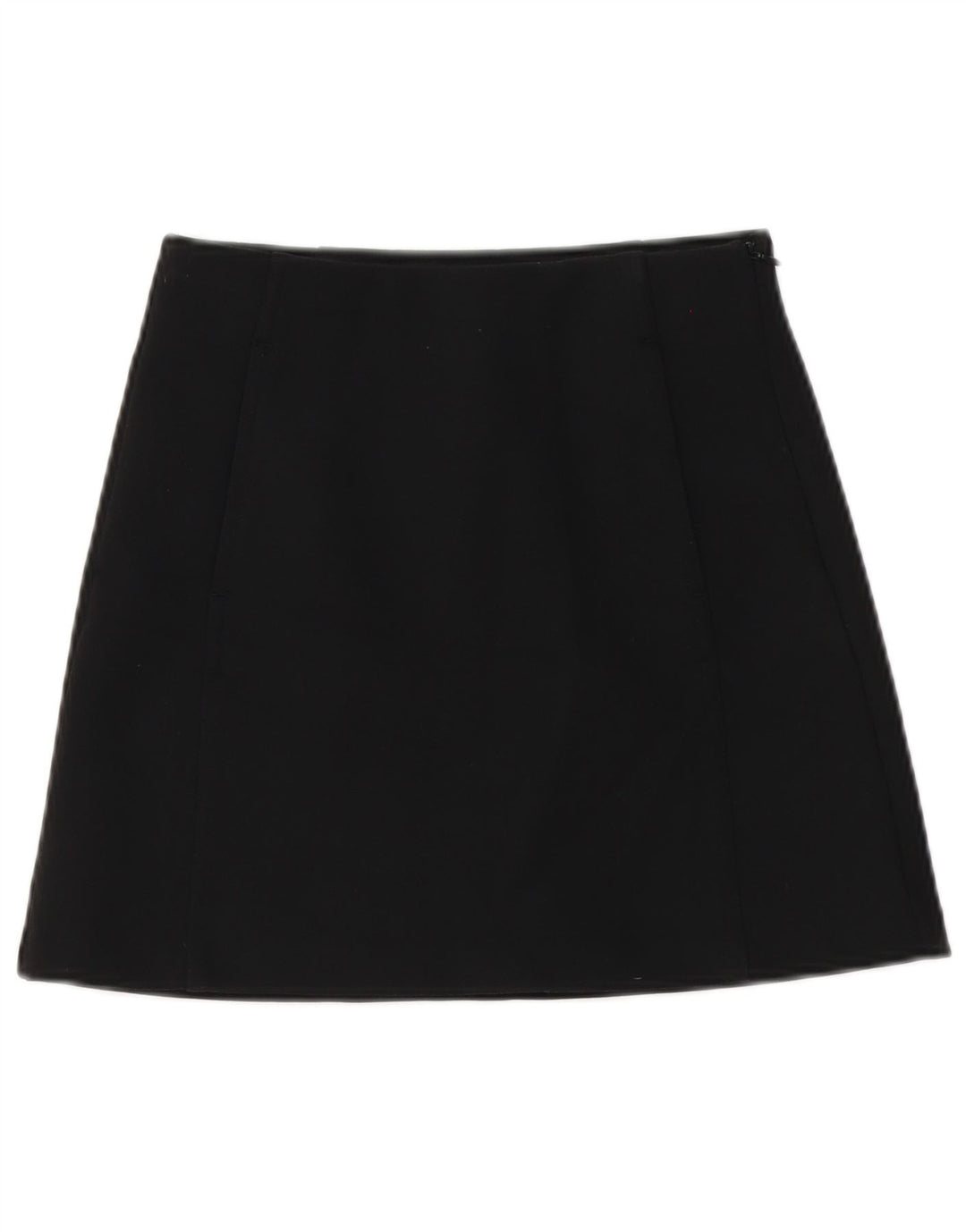 Mini saia feminina Zara XS W24 poliéster preto
