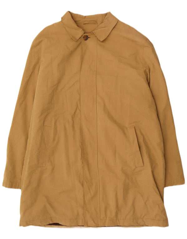 Sobretudo masculino Marks & Spencer UK 42 XL algodão marrom
