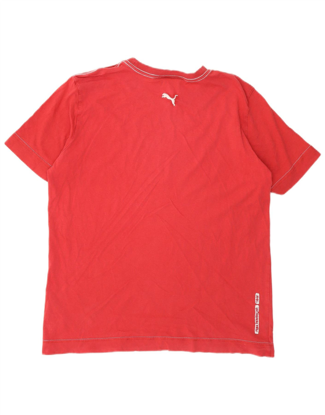 Puma Camiseta Masculina Graphic Top Médio Vermelho