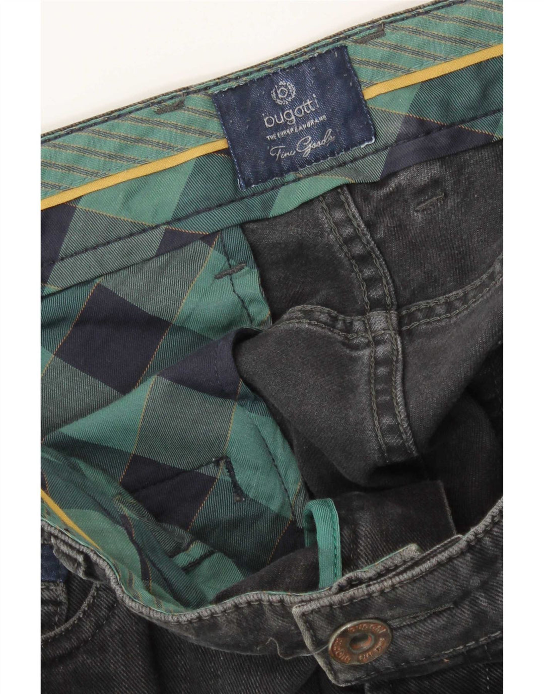 Jeans retos femininos Bugatti W34 L31 cinza