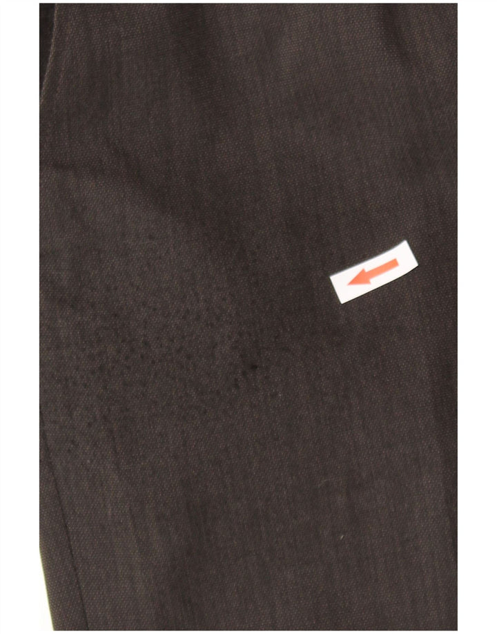 Calça casual masculina Marks & Spencer de ajuste regular W36 L29 poliéster marrom