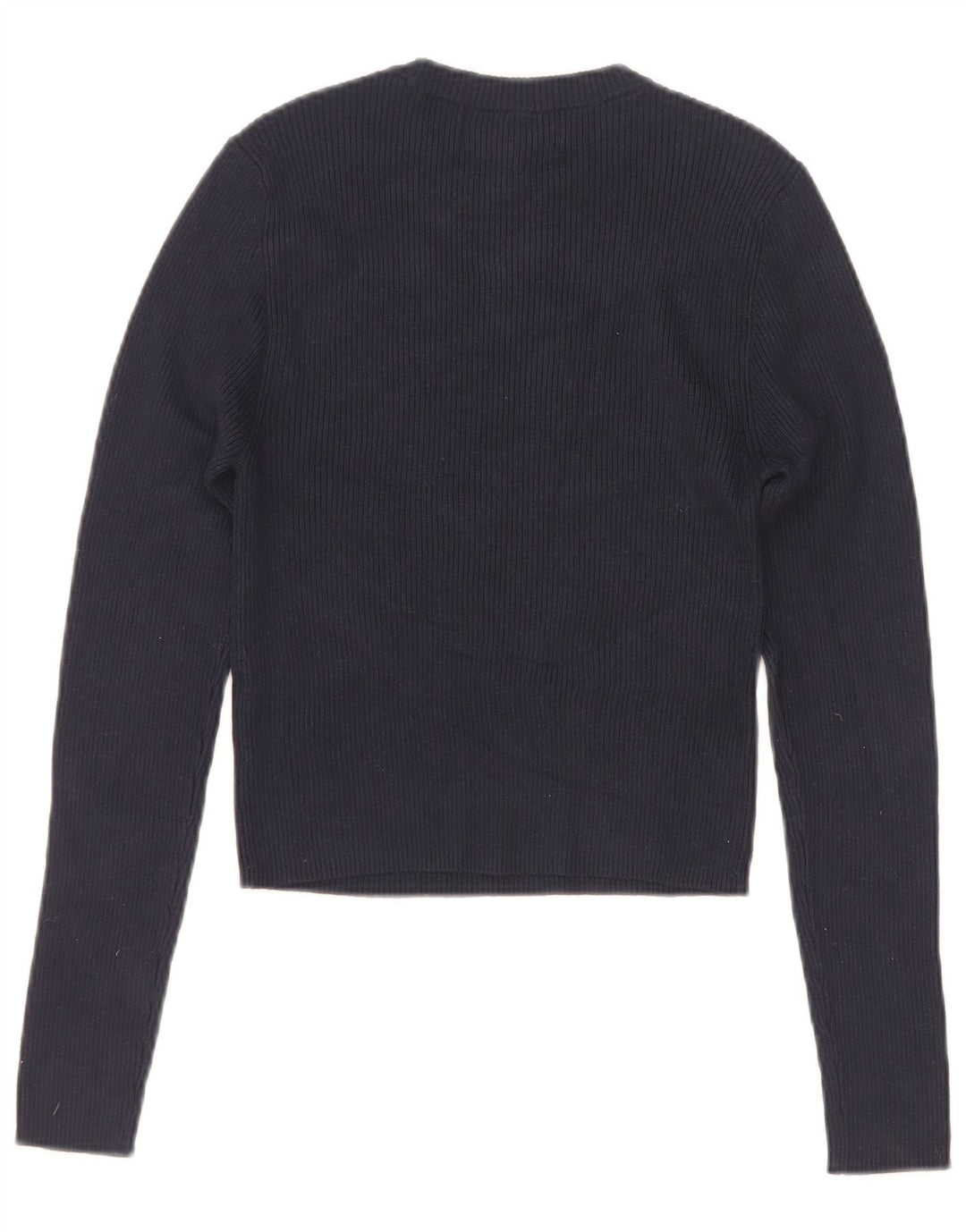 Top curto feminino Marks & Spencer UK 4 XS azul marinho
