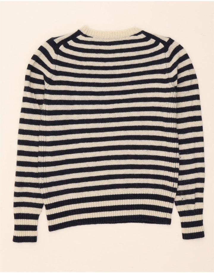 Suéter feminino Marks & Spencer Petite Boat Neck Jumper Reino Unido 12 Médio Bege