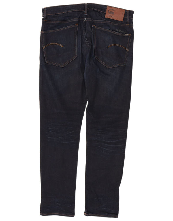 Jeans retos masculinos G-STAR W34 L32 algodão azul marinho