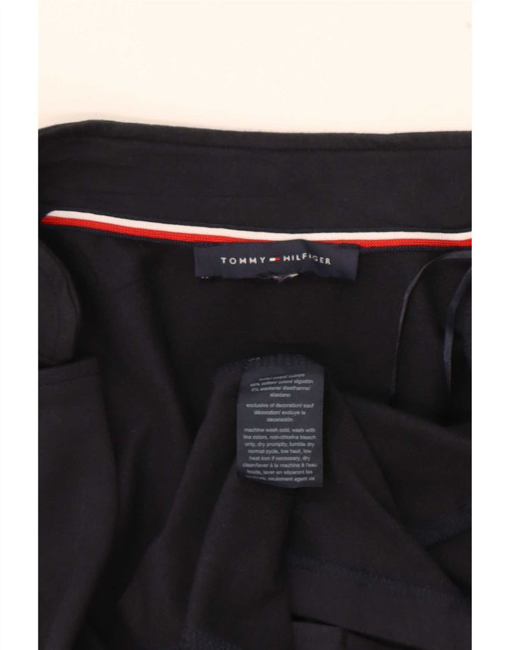 Jaqueta bomber feminina Tommy Hilfiger Reino Unido 14 algodão azul marinho médio