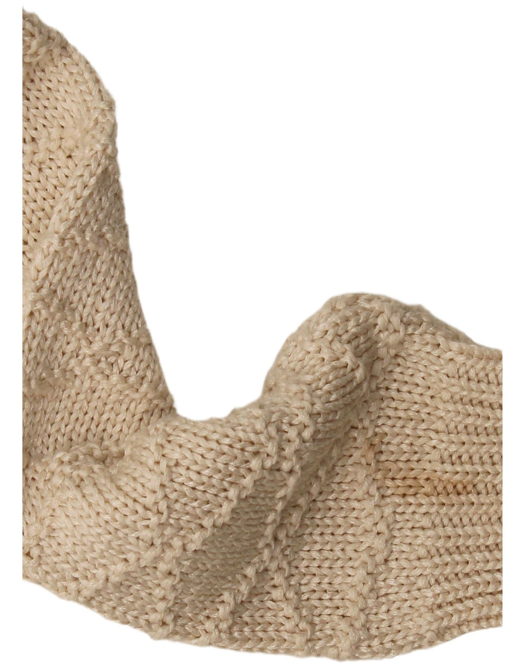 Suéter masculino Zara com decote em V XL bege acrílico