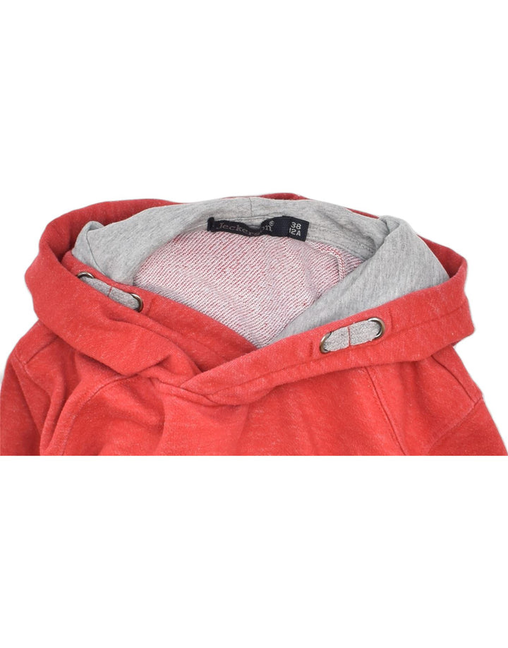 JECKERSON Boys Graphic Hoodie Jumper 11-12 Years Red | Vintage | Thrift | Second-Hand | Used Clothing | Messina Hembry 