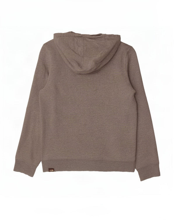 Suéter com capuz gráfico The North Face Boys 11-12 anos grande cinza manchado