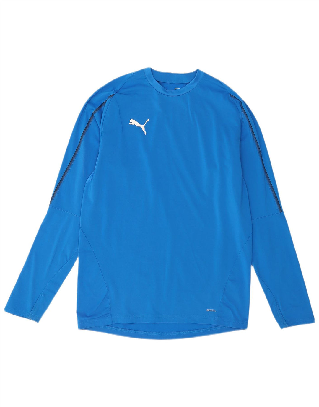 Puma Masculino Top Manga Longa Médio Azul Poliéster