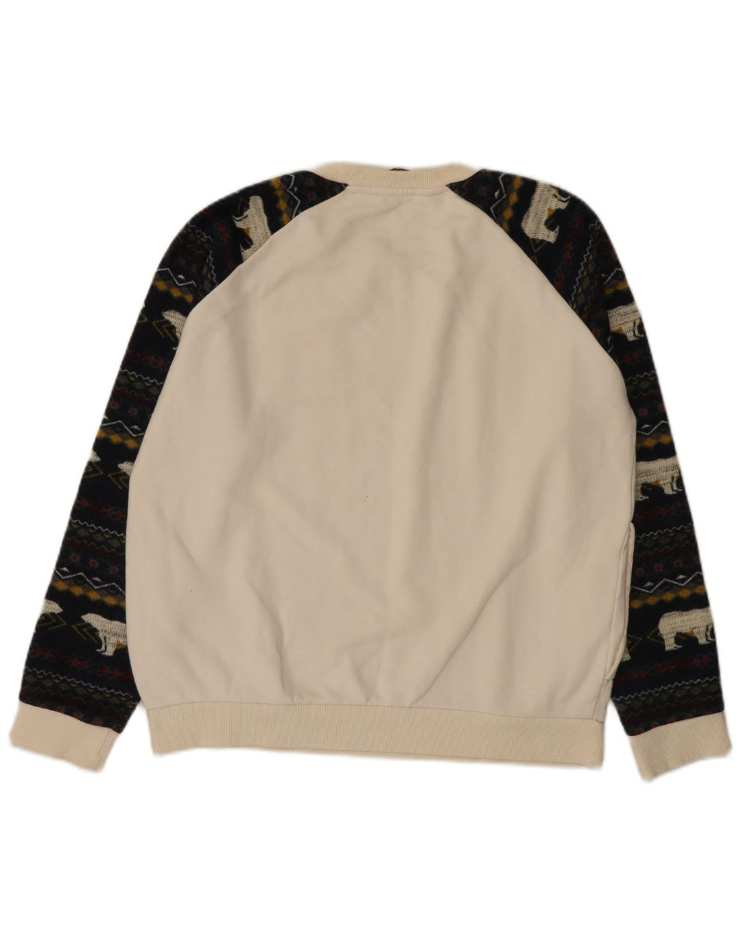 Jeep moletom masculino jumper grande branco Fair Isle