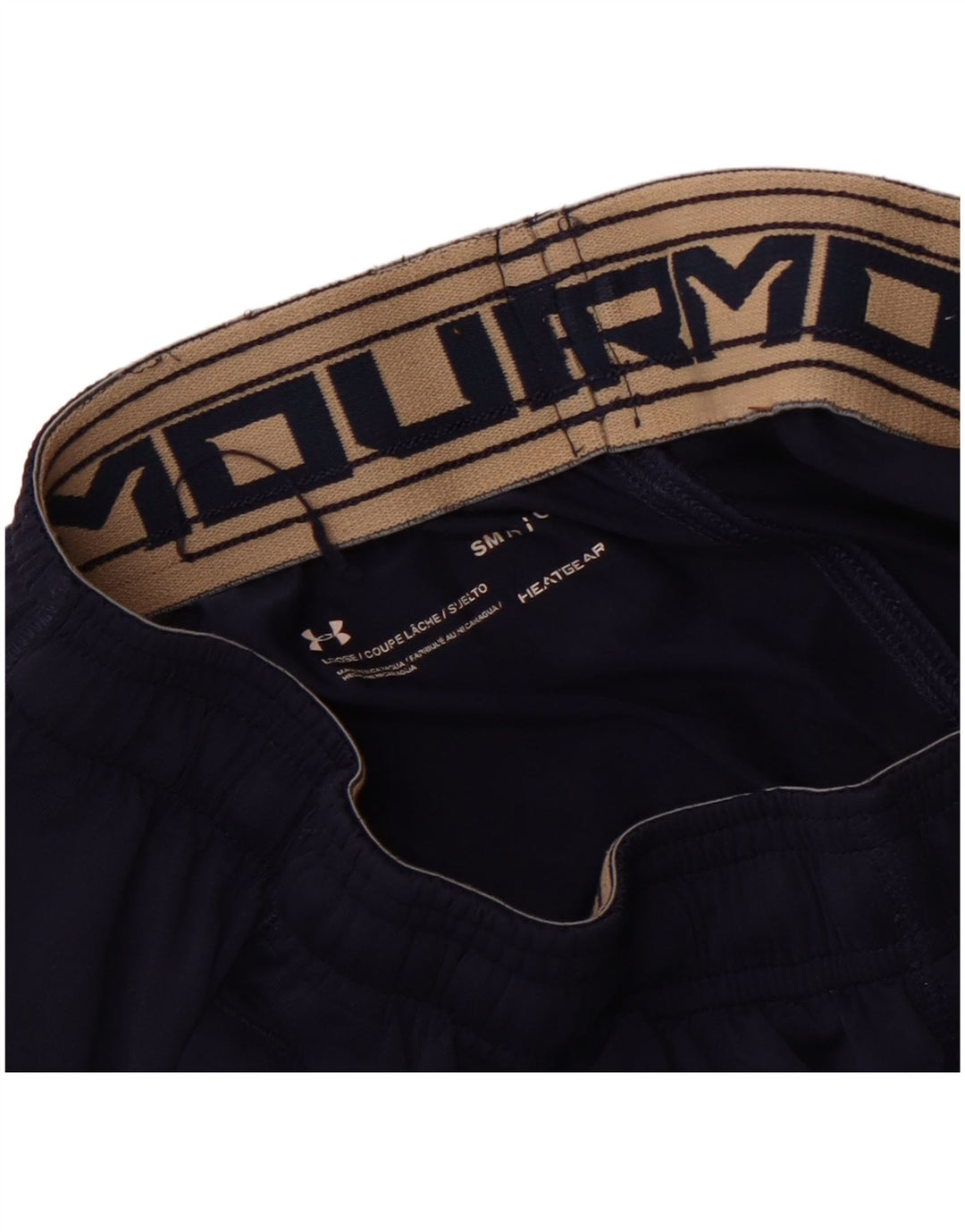 Shorts esportivos masculinos Under Armour Rage Baseball Graphic pequeno azul marinho