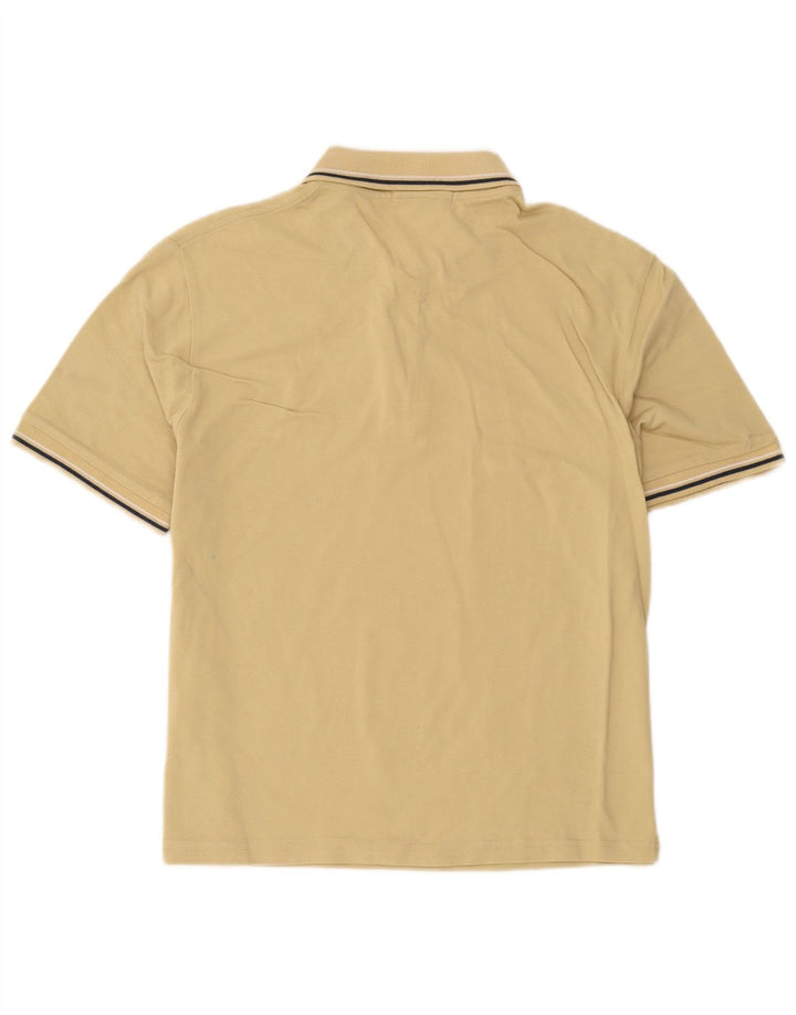 Camisa polo masculina Trussardi listrada bege média