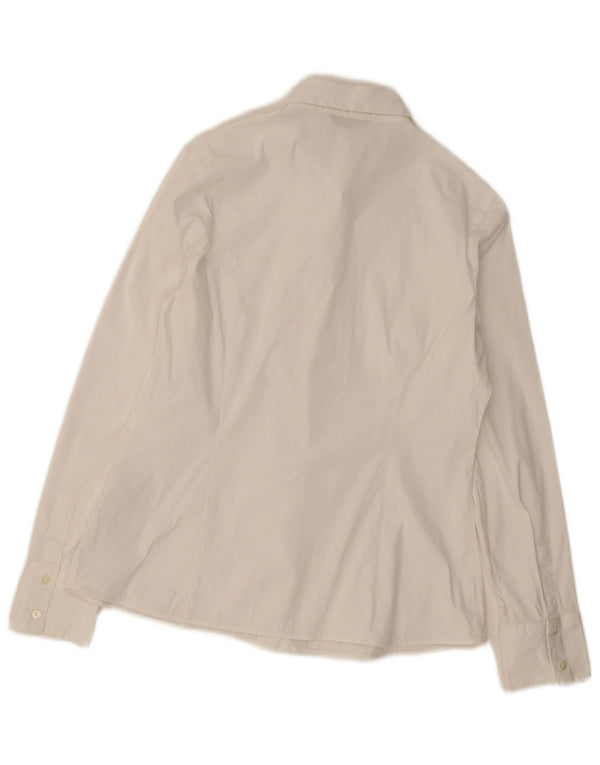 Camisa feminina Massimo Dutti EU 40 médio algodão branco
