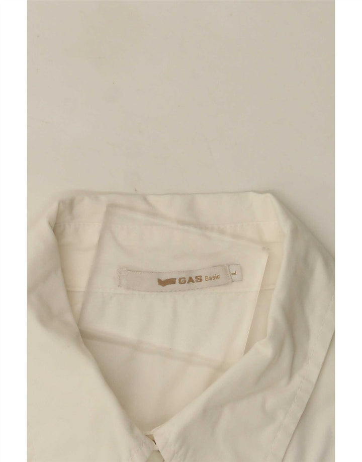 Camisa feminina Gas UK 14 grande branca