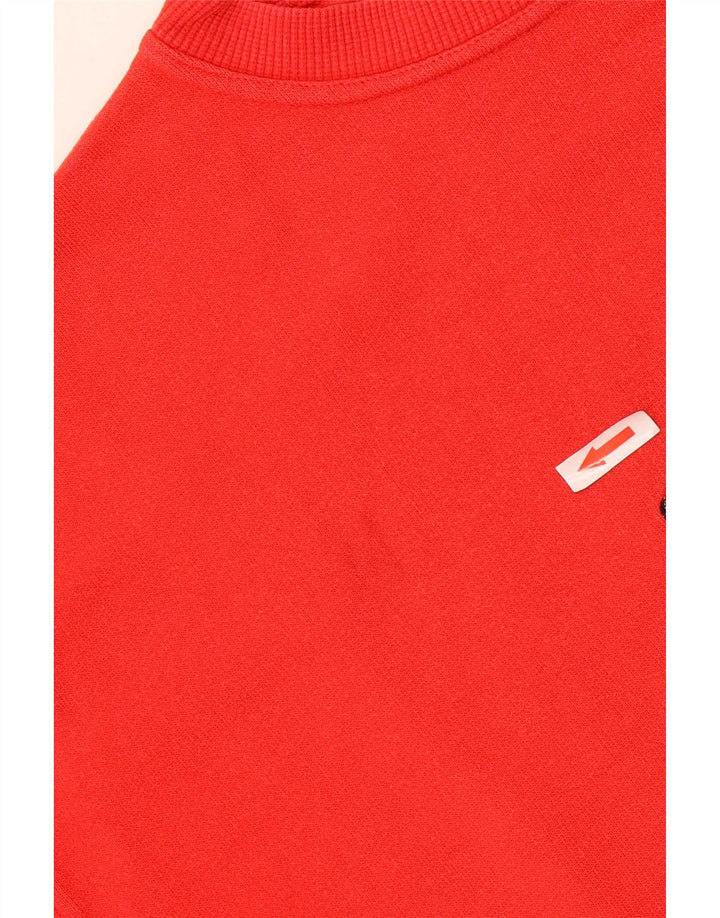 Trussardi Jeans moletom gráfico masculino jumper médio algodão vermelho