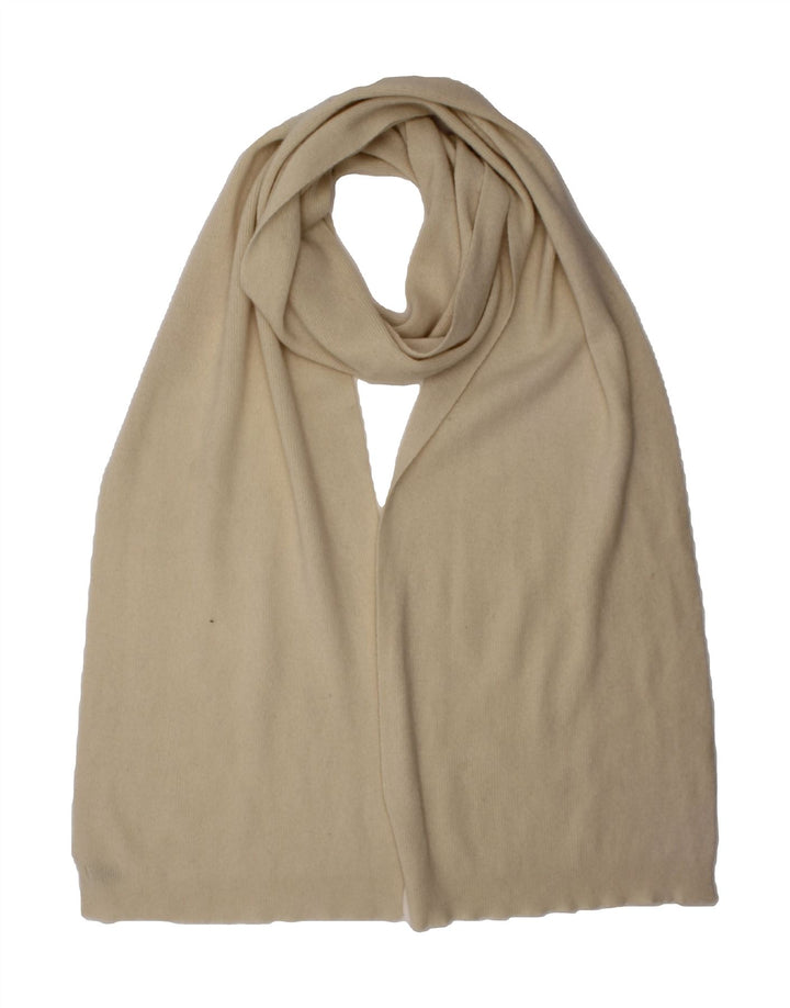 BENETTON Womens Rectangle Scarf One Size Beige Winter Vintage Benetton and Second-Hand Benetton from Messina Hembry 