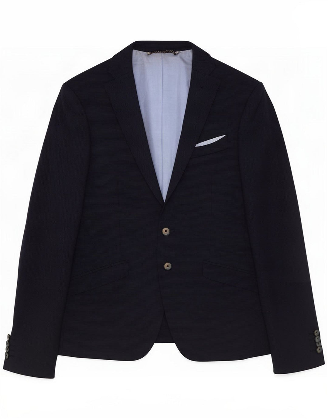 Zara Jaqueta blazer masculina de 2 botões EU 44 XS Lã azul marinho