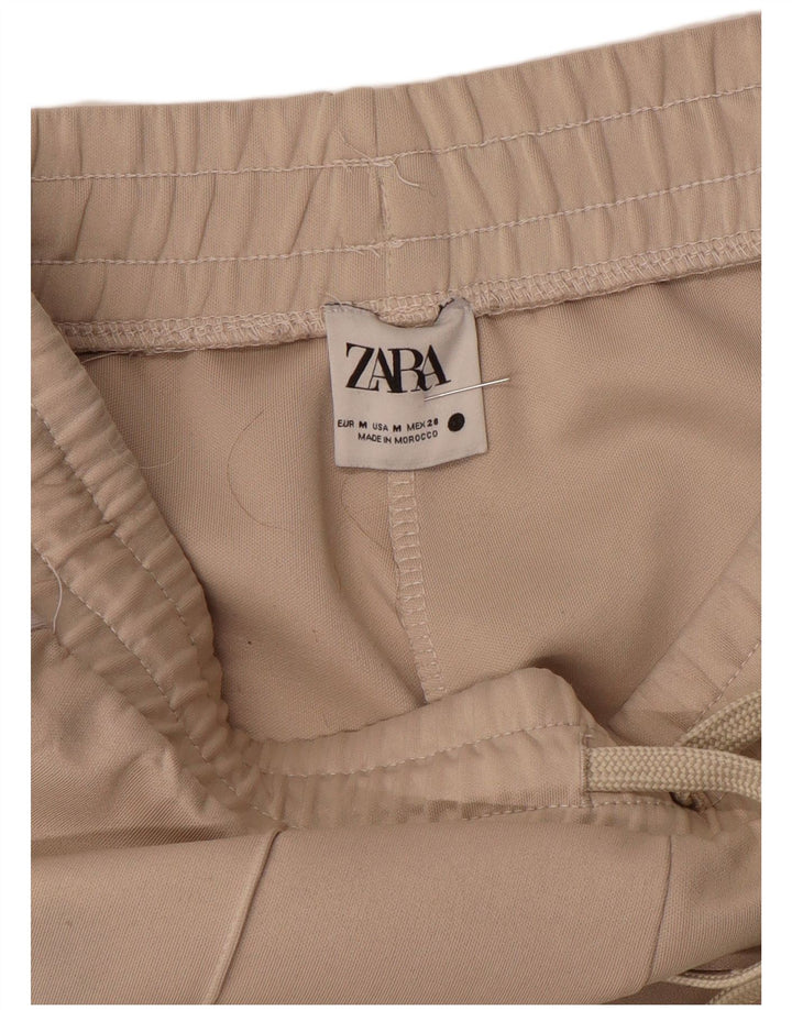 Calça de treino masculina Zara Medium Bege Colourblock