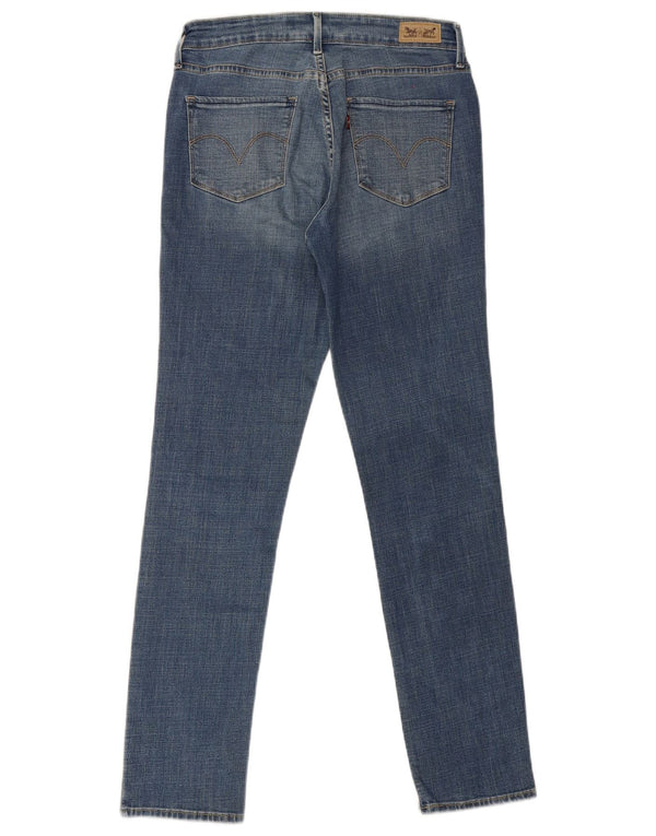 Jeans skinny de cintura média feminino Levi's US 8 médio W30 L31 azul
