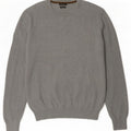 Suéter masculino Massimo Dutti com gola redonda, grande algodão cinza