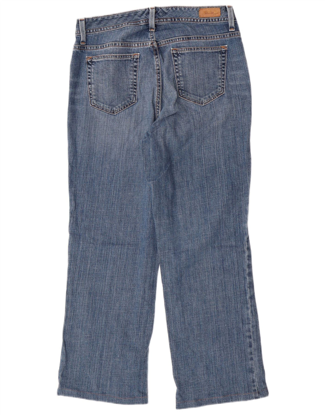 EDDIE BAUER Jeans retos femininos US 8 médio W30 L25, 28 algodão azul
