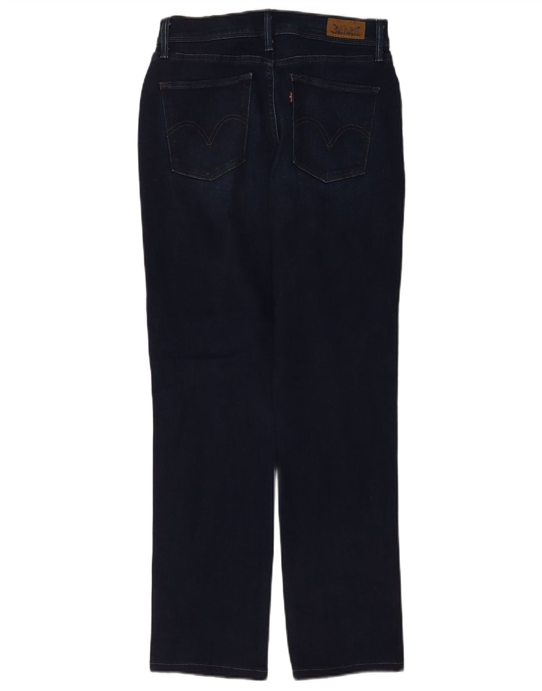 Calça jeans feminina Levi's 512 Straight US 6 médio W28 L28 azul marinho