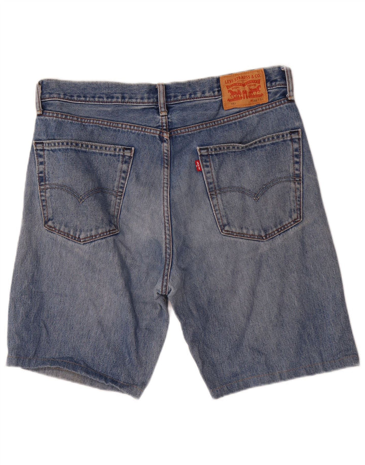 Shorts jeans masculino 751 Levi's W36 grande azul algodão