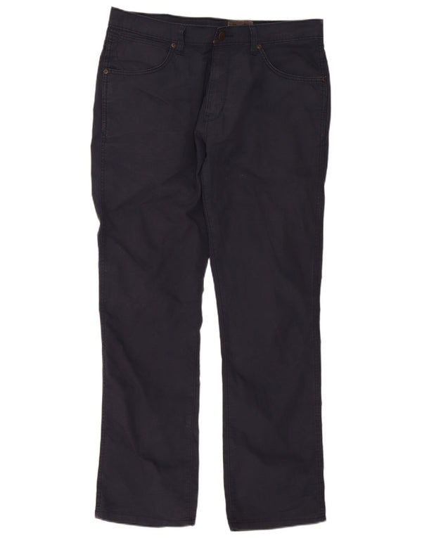 Wrangler Mens Arizona Stretch Calça Casual Reta W36 L32 Azul Marinho